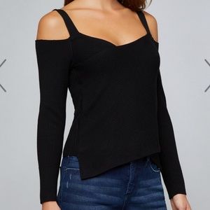 Black Off-the-Shoulder Sweater